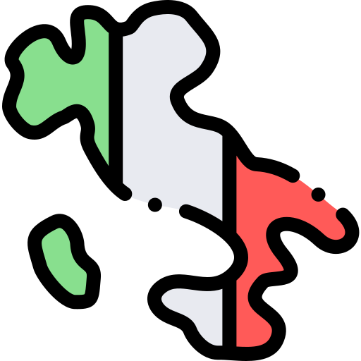 Italy map icon